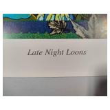 "Late Night Loons" Signed/Numbered by Minnesota Artist Barbara Dettler
