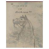 Pencil Sketches of "Horses in Action."