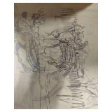 Pencil Sketches of "Horses in Action."