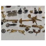 Large Lot of Cuff Links, Key Chains, Etc.