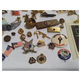Large Lot of Money Clips, Pins, American Legion/Shriner/Lions/Masonic Jewelry, Etc.