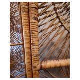 Wicker Three Panel Room Divider