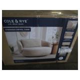 Cole & Rye Oversized swivel chair w...