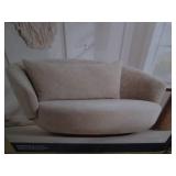 Cole & Rye Oversized swivel chair w...