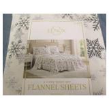Lenox King size 6 piece flannel she...