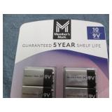 10 9 Volt batteries...