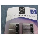 10 9 Volt batteries...