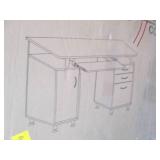 Workstation computer desk with stor...