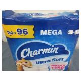 24 Mega rolls of Charmin ultra soft...