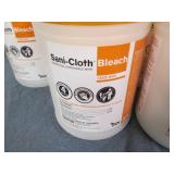 6 Sanicloth 75 count bleach wipes...