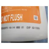 6 Sanicloth 75 count bleach wipes...