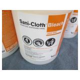6 Sanicloth 75 count bleach wipes...