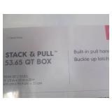 2 Medium plastic storage totes...