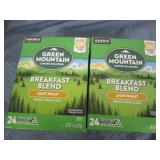 2 Green Mountain Keurig light roast...