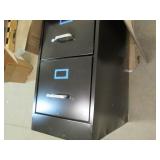 25" Deep 4 Drawer black locking fil...