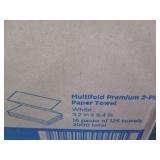 16 Pacific Blue multifold towels...