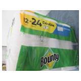 12 Bounty double roll paper towel...