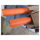 2 Four foot wide rolls of orange pa...