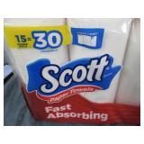 15 Jumbo rolls of Scott paper towel...