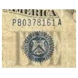 1934C $5 Blue Seal Silver Certificate Banknote (Fine)