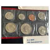 Uncirculated U.S. Mint Coin Sets - 1980 and 1981