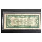 1928A $1 Blue Seal Silver Certificate Funny Back (Very Good)