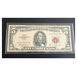 1963 $5 Red Seal Legal Tender Note (Fine)