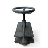 Antique Cast Iron Book Press 10" x 15" in Good Working Condition