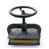 Antique Cast Iron Book Press 10" x 15" in Good Working Condition