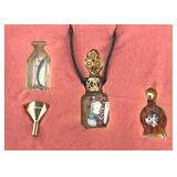 Vintage Limited Edition Miniature Perfume Bottle Set - Gucci No. 3, Adrian Designs, and Jean Desprez Bal a Versailles