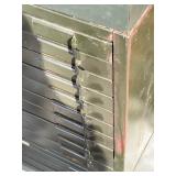 Vintage TECHNICON Lab Aid Slide File System Cabinet (41" Tall x 19" Wide x 19" Deep)