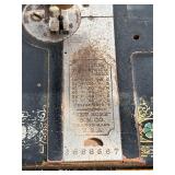 Antique Cast Iron New Home Sewing Machine (Orange, Massachusetts USA) in Original Cabinet