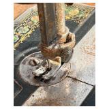 Antique Cast Iron New Home Sewing Machine (Orange, Massachusetts USA) in Original Cabinet