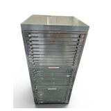 Vintage TECHNICON Lab Aid Slide File System Cabinet (41" Tall x 19" Wide x 19" Deep)