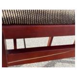 Set of 5 STAKMORE Music Back Folding Cherry Framed Chairs