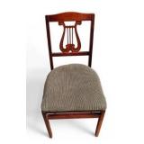 Set of 5 STAKMORE Music Back Folding Cherry Framed Chairs