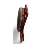 Set of 5 STAKMORE Music Back Folding Cherry Framed Chairs