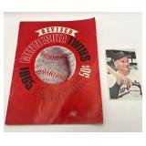 1964 Topps Giants Harmon Killebrew Baseball Card & 1965 Minnesota Twins Revised Year Book