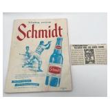 1964 Topps Giants Harmon Killebrew Baseball Card & 1965 Minnesota Twins Revised Year Book