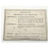 1926 Interstate News Service (New York, NY) General Edward Braddock French and Indian War Trading Card #34
