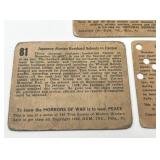 1938 & 1941 Gum, Inc. War Trading Card Lot