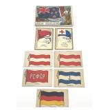 1918 Wilbur-Suchard Chocolate Company Candy Cards / Antique German Cigarette Cards / 1956 Topps Flags of the World New Zealand #68