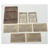 1918 Wilbur-Suchard Chocolate Company Candy Cards / Antique German Cigarette Cards / 1956 Topps Flags of the World New Zealand #68