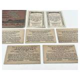 1918 Wilbur-Suchard Chocolate Company Candy Cards / Antique German Cigarette Cards / 1956 Topps Flags of the World New Zealand #68