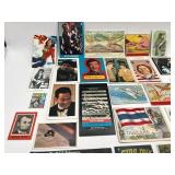 Neat Vintage Lot of Assorted Trading Cards, Stamps, Cutouts (1930s - 1990s)