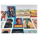 Neat Vintage Lot of Assorted Trading Cards, Stamps, Cutouts (1930s - 1990s)