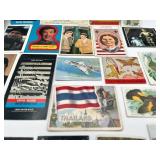 Neat Vintage Lot of Assorted Trading Cards, Stamps, Cutouts (1930s - 1990s)