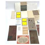 Neat Vintage Lot of Assorted Trading Cards, Stamps, Cutouts (1930s - 1990s)