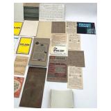 Neat Vintage Lot of Assorted Trading Cards, Stamps, Cutouts (1930s - 1990s)