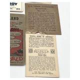 Neat Vintage Lot of Assorted Trading Cards, Stamps, Cutouts (1930s - 1990s)